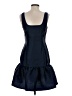 Ann Taylor LOFT 100% Polyester Solid Blue Casual Dress Size 0 - photo 2