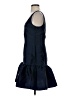 Ann Taylor LOFT 100% Polyester Solid Blue Casual Dress Size 0 - photo 5