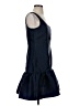 Ann Taylor LOFT 100% Polyester Solid Blue Casual Dress Size 0 - photo 4