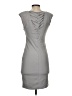 Bebe Solid Gray Casual Dress Size S - photo 2