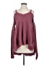 Free People 100% Cotton Burgundy Pullover Sweater Size XS - photo 1