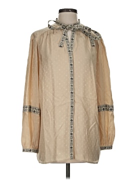 Tory Burch Long Sleeve Silk Top