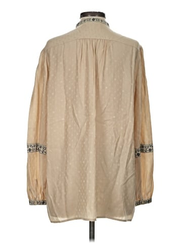 Tory Burch Long Sleeve Silk Top (view 2)
