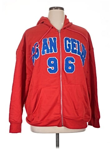Faded Rose Zip Up Hoodie (view 1)