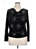 Briggs New York Metallic Black Long Sleeve Top Size XL - photo 1