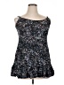 Decree 100% Rayon Stars Black Cocktail Dress Size XL - photo 1