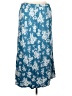 Old Navy 100% Rayon Floral Blue Casual Skirt Size XL - photo 2