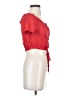 Shein 100% Polyester Red Short Sleeve Blouse Size 4 - photo 4