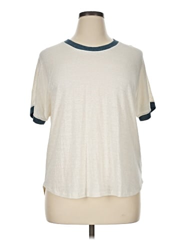Madewell Hemp Relaxed Drapey Ringer Tee (view 1)