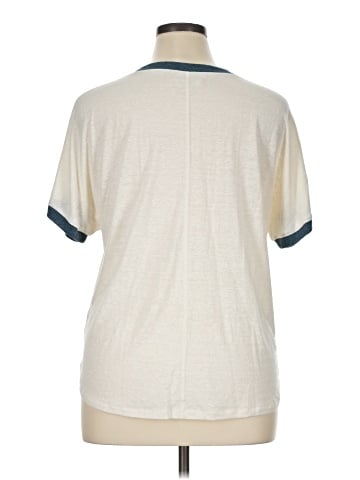 Madewell Hemp Relaxed Drapey Ringer Tee (view 2)