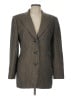 Carlisle 100% Wool Houndstooth Brown Wool Blazer Size 12 - photo 1
