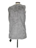 Echo 100% Polyester Gray Faux Fur Vest Size S - photo 2