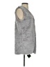 Echo 100% Polyester Gray Faux Fur Vest Size S - photo 4