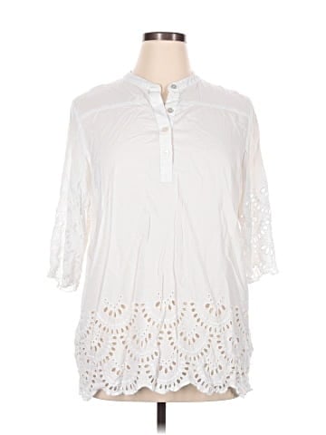 Foxcroft 3/4 Sleeve Blouse (view 1)