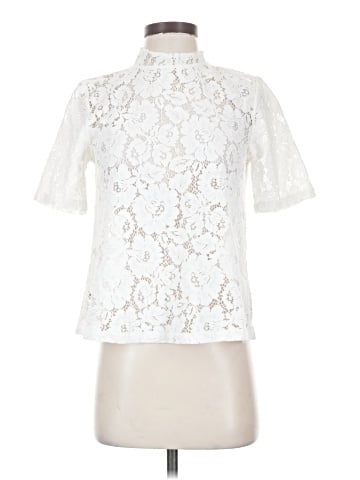 Ann Taylor LOFT Outlet Short Sleeve Blouse (view 1)
