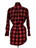 Agnes & Dora Plaid Red 3/4 Sleeve Button-Down Shirt Size M - photo 2