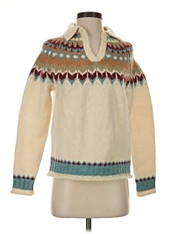 Line & Dot Pullover Sweater (view 1)