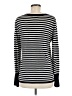 Halogen Stripes Black Pullover Sweater Size M - photo 2