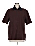 Theory Burgundy Short Sleeve Button-Down Shirt Size M - photo 1