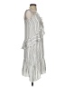 Rebecca Minkoff 100% Polyester Stripes Silver Casual Dress Size 00 - photo 4