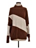 Nine West Color Block Brown Turtleneck Sweater Size S - photo 1