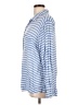Westbound 100% Rayon Stripes Blue Long Sleeve Blouse Size L - photo 5