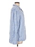 Westbound 100% Rayon Stripes Blue Long Sleeve Blouse Size L - photo 4