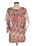 Ella Moss 100% Silk Orange 3/4 Sleeve Silk Top Size M - photo 2