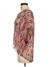 Ella Moss 100% Silk Orange 3/4 Sleeve Silk Top Size M - photo 5