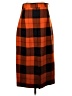 Zara Plaid Orange Formal Skirt Size S - photo 2