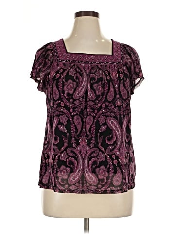 Apt. 9 Short Sleeve Blouse (view 1)
