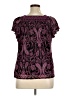 Apt. 9 100% Nylon Purple Short Sleeve Blouse Size XL Petite - photo 2