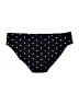 Ocean Blue Polka Dots Black Swimsuit Bottoms Size L - photo 2