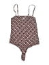 Parade Print Brown One Piece Swimsuit Size L - photo 1