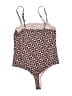 Parade Print Brown One Piece Swimsuit Size L - photo 2