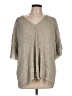 Vanessa Virginia Silver 3/4 Sleeve Blouse Size L - photo 1