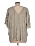 Vanessa Virginia Silver 3/4 Sleeve Blouse Size L - photo 2