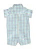 Andy & Evan Checkered-gingham Blue Short Sleeve Onesie Size 6-9 mo - photo 2