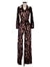 Assorted Brands Animal Print Brown Orange Jumpsuit Size S (estimated) - photo 1