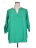 Chaus 100% Polyester Green 3/4 Sleeve Blouse Size 1X - photo 1