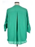 Chaus 100% Polyester Green 3/4 Sleeve Blouse Size 1X - photo 2