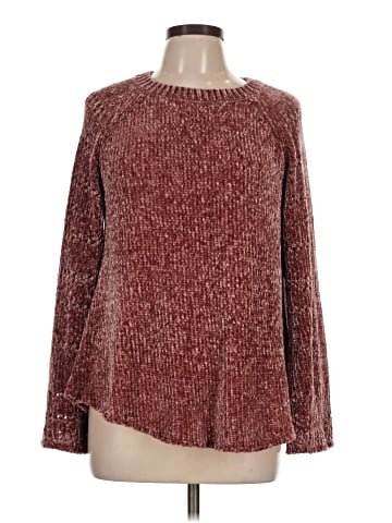 Hem & Thread Pullover Sweater (view 1)