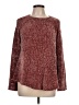 Hem & Thread Metallic Burgundy Pullover Sweater Size L - photo 1
