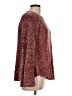 Hem & Thread Metallic Burgundy Pullover Sweater Size L - photo 4