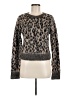 A.L.C. Animal Print Brown Wool Pullover Sweater Size M - photo 1