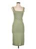 Zara Solid Green Casual Dress Size L - photo 1