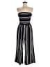 Justify Stripes Black Jumpsuit Size M - photo 1