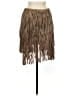 Lamarque 100% Leather Brown Leather Skirt Size 6 - photo 1