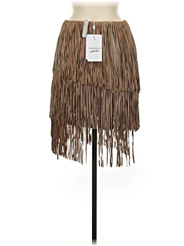 Lamarque Leather Skirt (view 2)