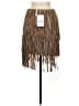 Lamarque 100% Leather Brown Leather Skirt Size 6 - photo 2